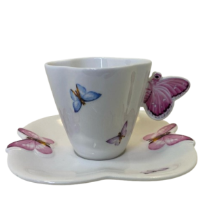 Jogo 6 Xícaras de Café Linha Butterfly 100ml