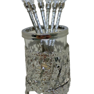 Conjunto Colheres de Café Detalhe Cristal