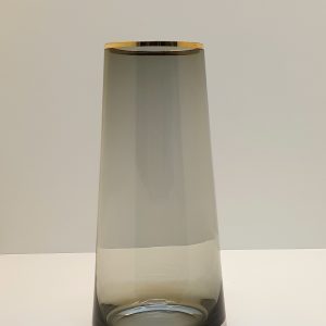 Vaso de Vidro Fumê M