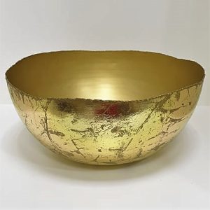 Centro de Mesa Alumínio Dourado