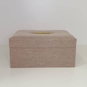 Caixa Decorativa de Tecido Bege M (Cod.: M-10020257)