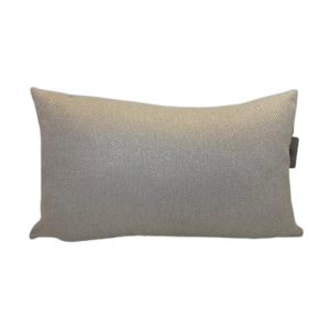 Almofada Retangular Veludo Trama Bege e Off -White