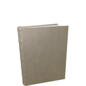 Caixa Livro em Couro Bege