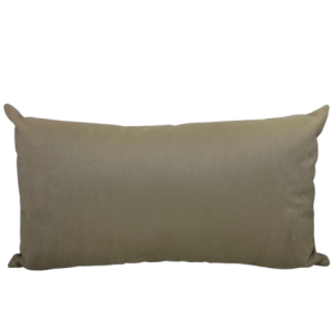 Almofada Retangular de Veludo Bege