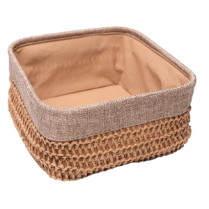 Cesta Quadrada de Palha P