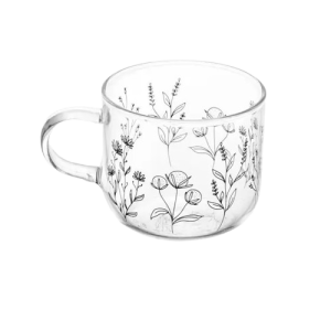 Conjunto de 6 Xícaras de Café Flor 120ml