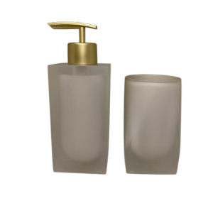 Conjunto para Banheiro em Resina Bege