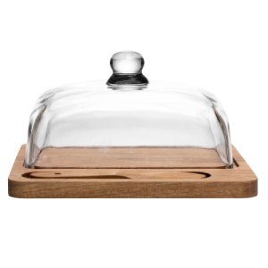 Mantegueira em Madeira e Vidro Linha Lignum