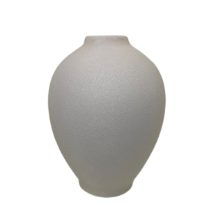Vaso de Cerâmica Rústico Branco M