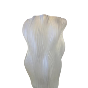 Vaso de Vidro Branco Fosco