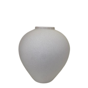 Vaso de Cerâmica Rústico Branco P