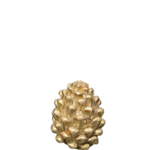 Pinha Decorativa Dourada P