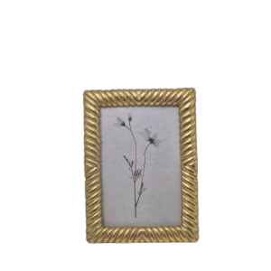 Porta Retrato em Resina Dourado P - Mart