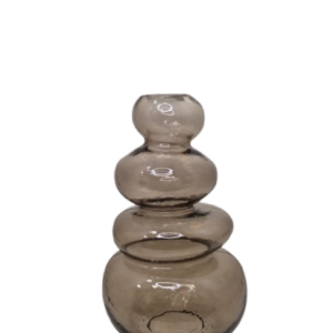 Vaso em Vidro Orgânico Marrom M – Mart