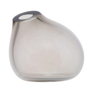 Vaso Decorativo De Murano Grafite Orgânico