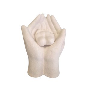 Escultura Decorativa Mãos e Pé Baby em Cerâmica Baby Feet