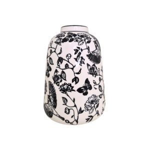 Vaso Decorativo em Cerâmica com Detalhes de Desenhos Arbois M