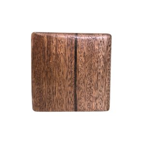 Escultura Decorativa Cubo Madeira Cedro M