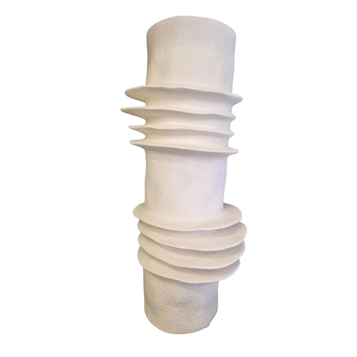 Vaso decorativo de cerâmica branco Burk Duo