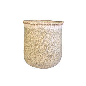 Vaso Decorativo em Cerâmica Bege Mesclado P