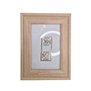 Porta Retrato em Madeira Clara com Textura P