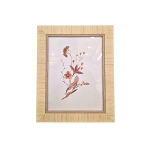 Porta Retrato em Resina Textura madeira M