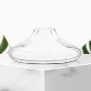 Vaso Decorativo de Murano Incolor Orgânico Numa