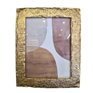 Porta Retrato em Resina Dourado