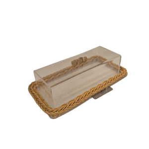 Mantegueira Retangular Acrilico Base Em Fibra Sintetica