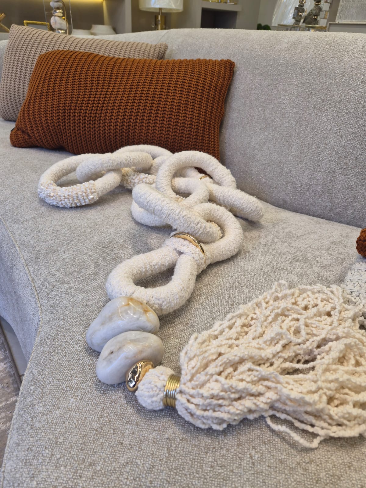 Colar de Mesa Bouclér e Quartzo Branco - Imagem 2