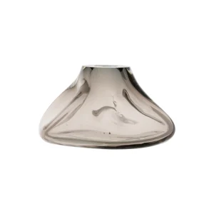 Vaso  Decorativo de Murano Orgânico Grafite