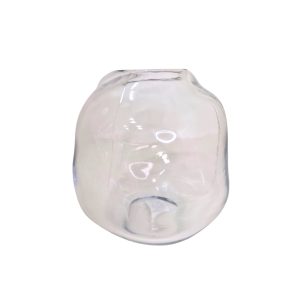 Vaso Decorativo em Vidro Incolor Orgânico M