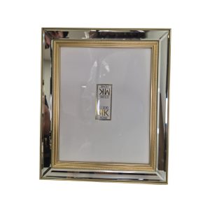 Porta Retrato Espelhado com Detalhes Dourados G