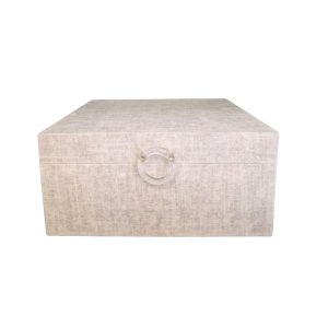 Caixa Decorativa em Linho Claro