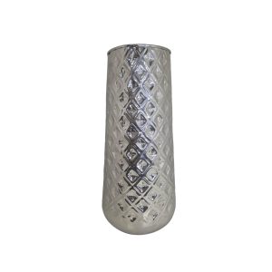 Vaso Decorativo Silver em Escamas P