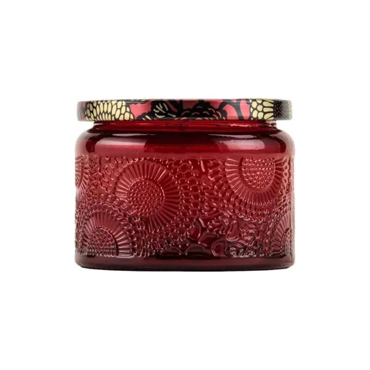 Vela Pote Vidro P 25h Relevo Goji Tarocco Orange Voluspa - Imagem 2