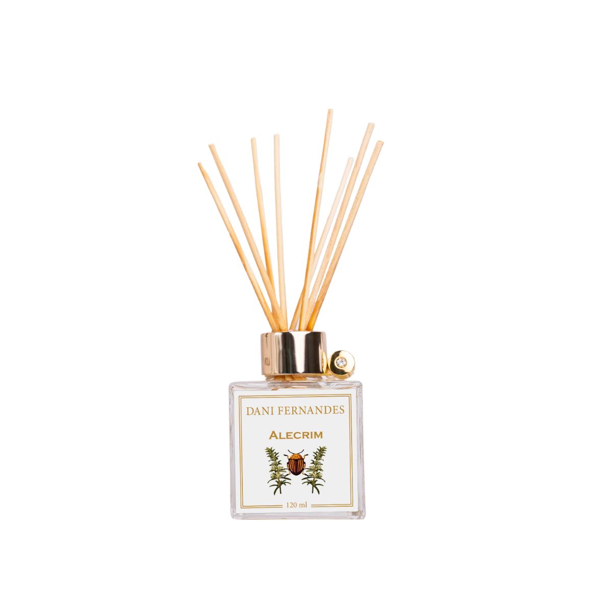 Difusor de Aromas Alecrim 120ml Óleo Dani Fernandes