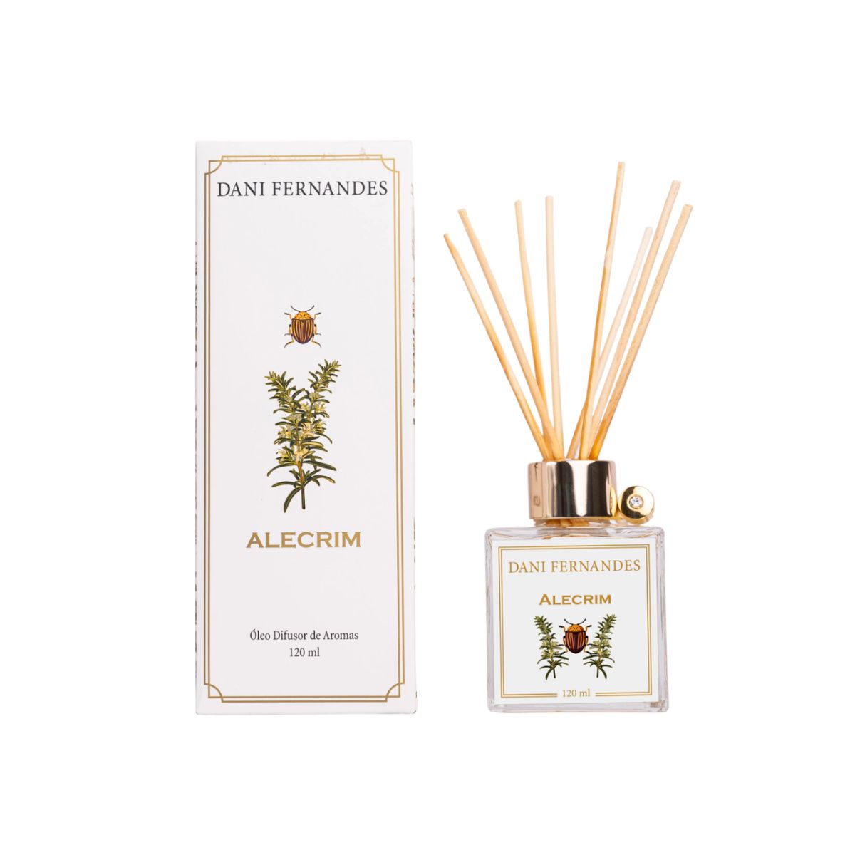 Difusor de Aromas Alecrim 120ml Óleo Dani Fernandes - Imagem 2