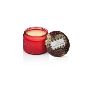 Vela Pote Vidro P 25h Relevo Goji Tarocco Orange Voluspa