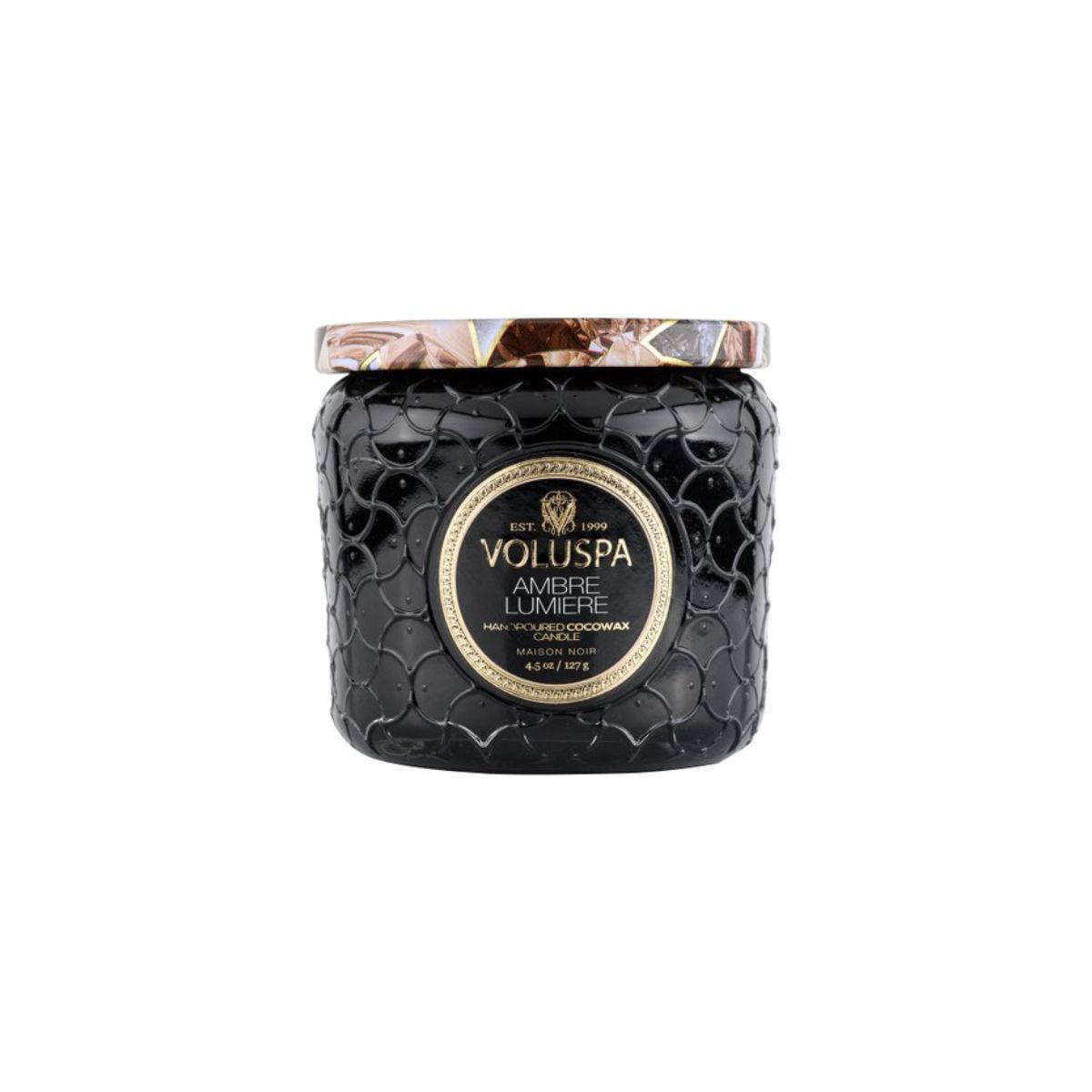 Vela Pote Vidro Ambre Lumiere Voluspa 35 Horas - Imagem 2