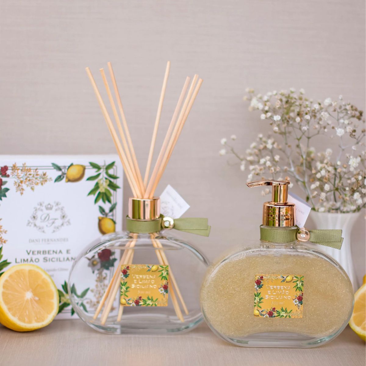 Sabonete Líquido com Glitter Verbena e Limão Siciliano 300ml Dani Fernandes - Imagem 3