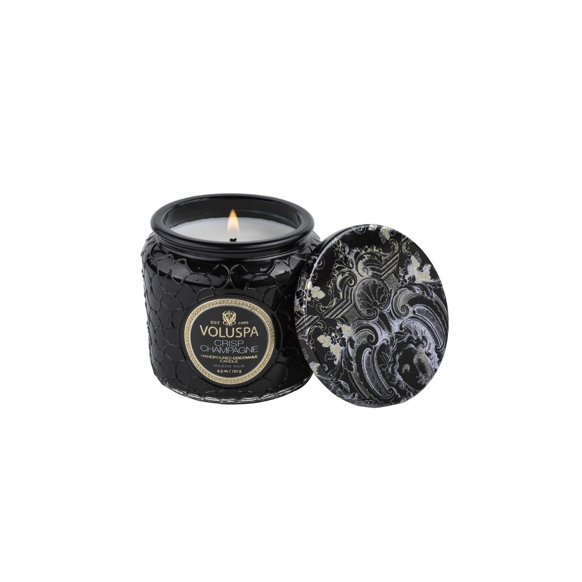 Vela Pote Vidro Crisp Champagne Voluspa 35 Horas