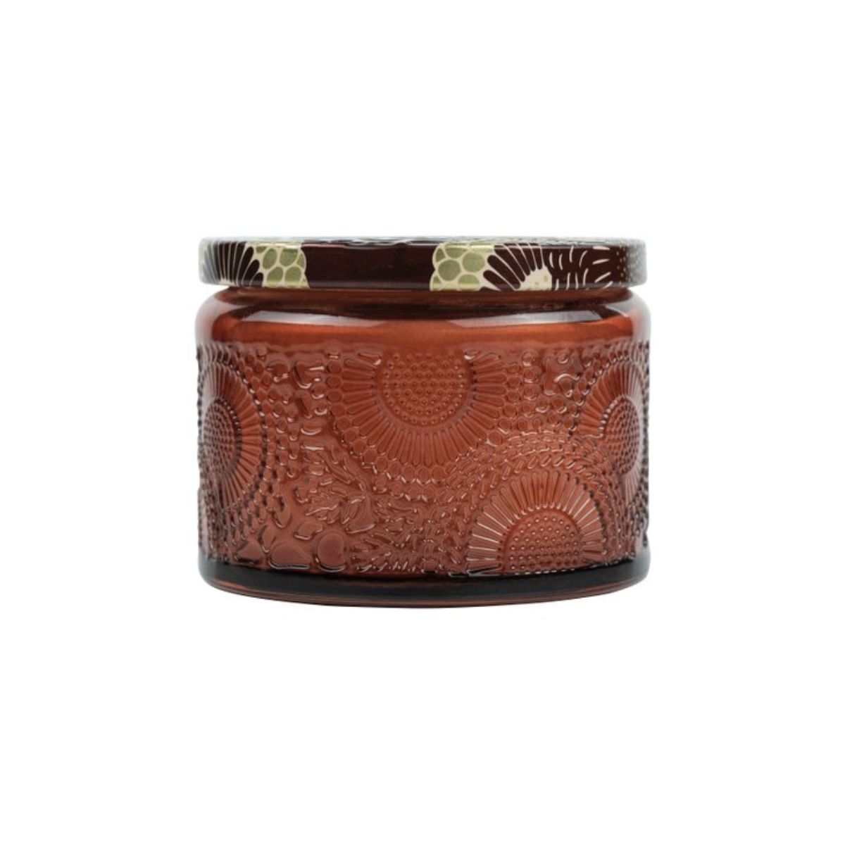 Vela Pote Vidro Relevo Forbidden Fig Voluspa 25 Horas - Imagem 2