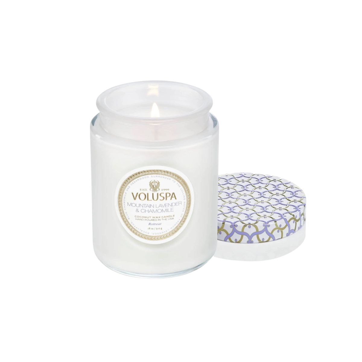Vela Copo Vidro 100h Mountain Lavender E Chamomile Voluspa