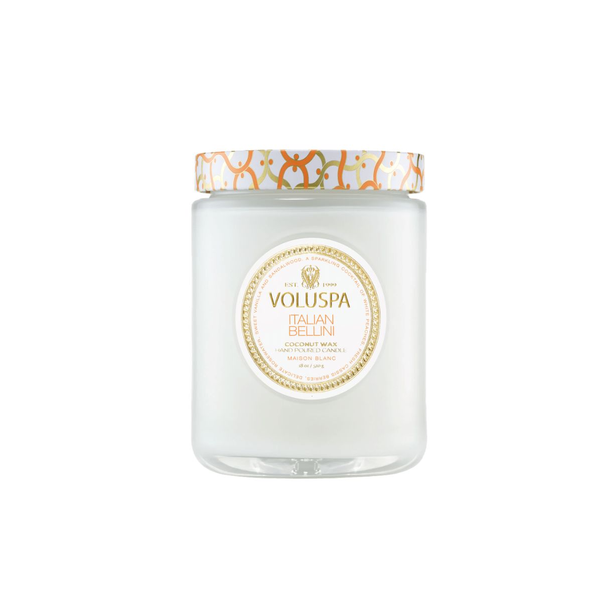 Vela Pote de Vidro Maison Italian Bellini Voluspa 100 Horas