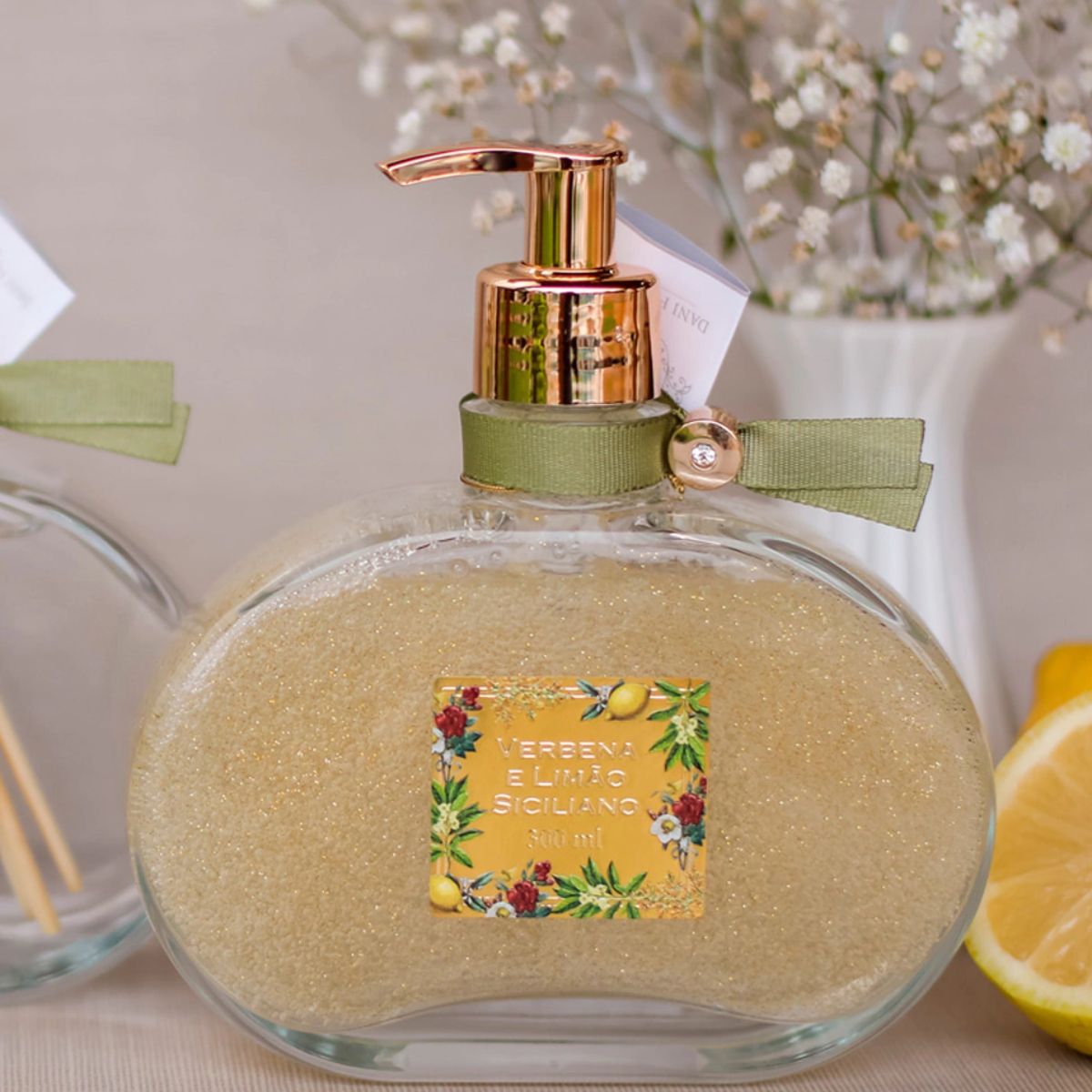Sabonete Líquido com Glitter Verbena e Limão Siciliano 300ml Dani Fernandes - Imagem 2