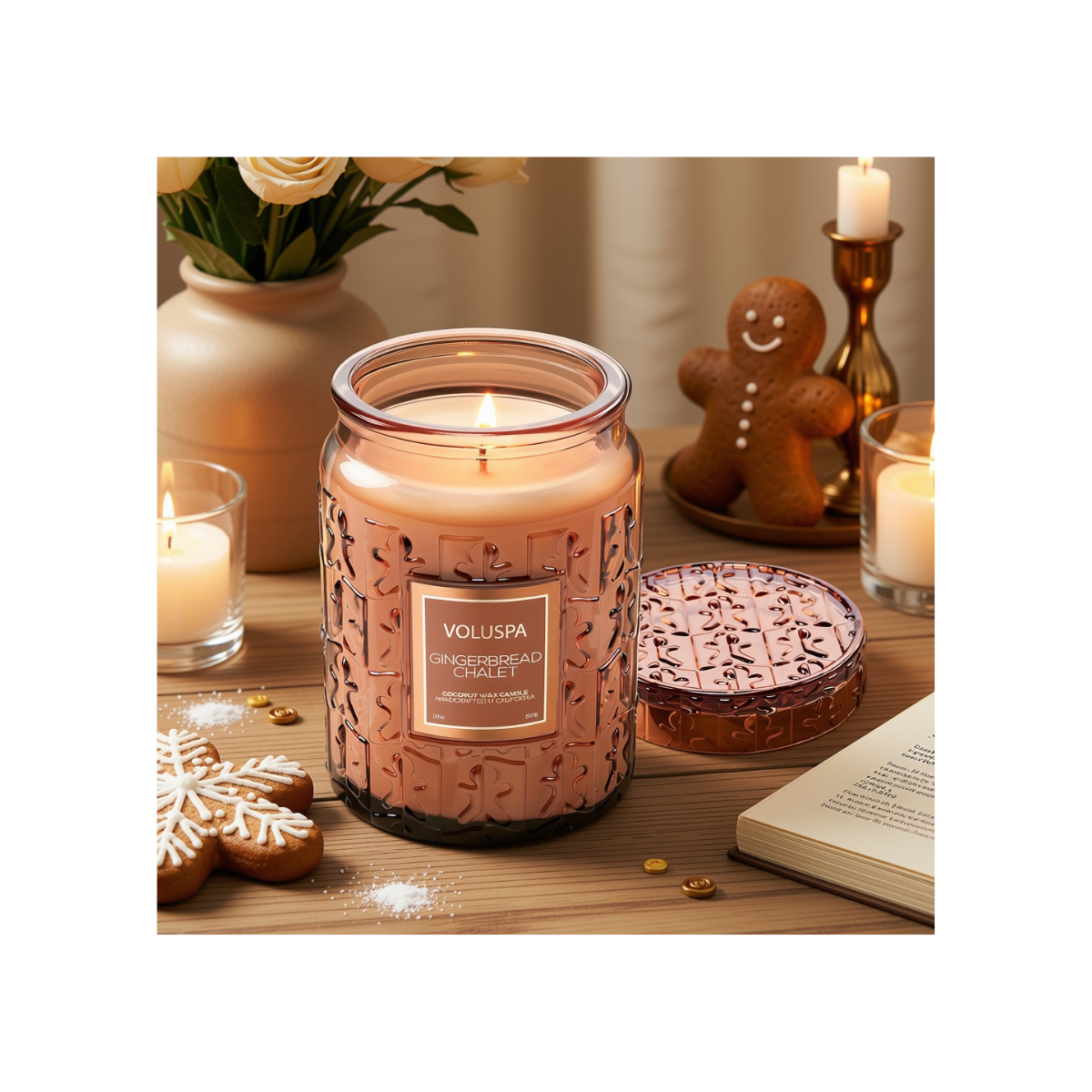 Vela Voluspa Gingerbread Chalet -100H - Imagem 3