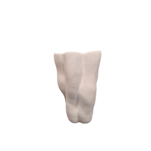 Vaso Decorativo em Cerâmica Orgânico Off White M