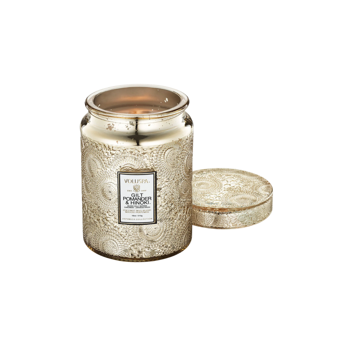 Vela Voluspa Gilt Pomander & Hinoki - 100H - Imagem 2