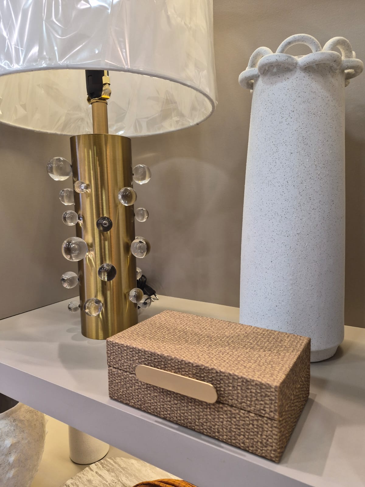 Caixa Decorativa em MDF Com revestimento em Pu Marrom - P - Imagem 4